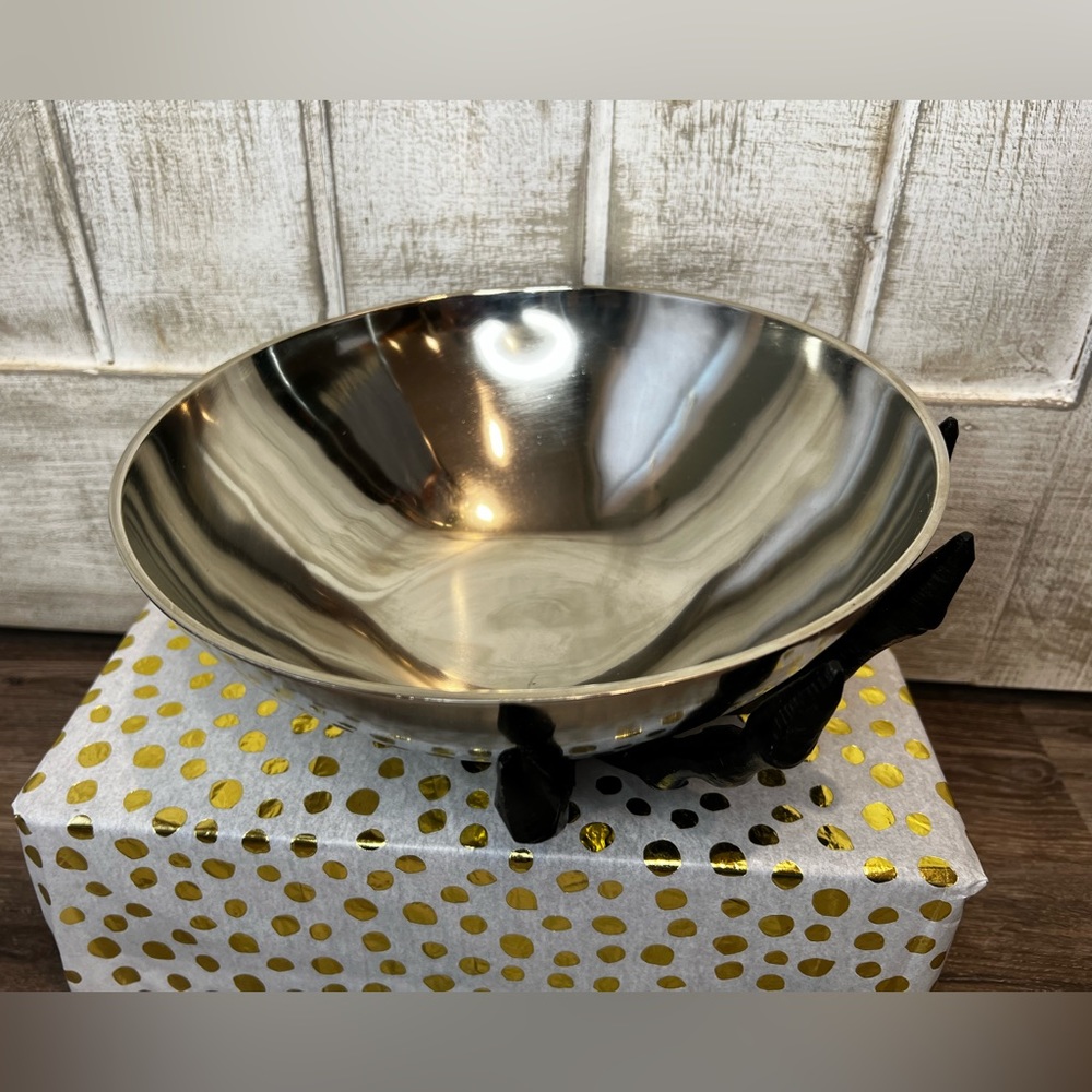 🕷️Skeleton Hand Brushed Bowl color silver - Picture 3 of 4